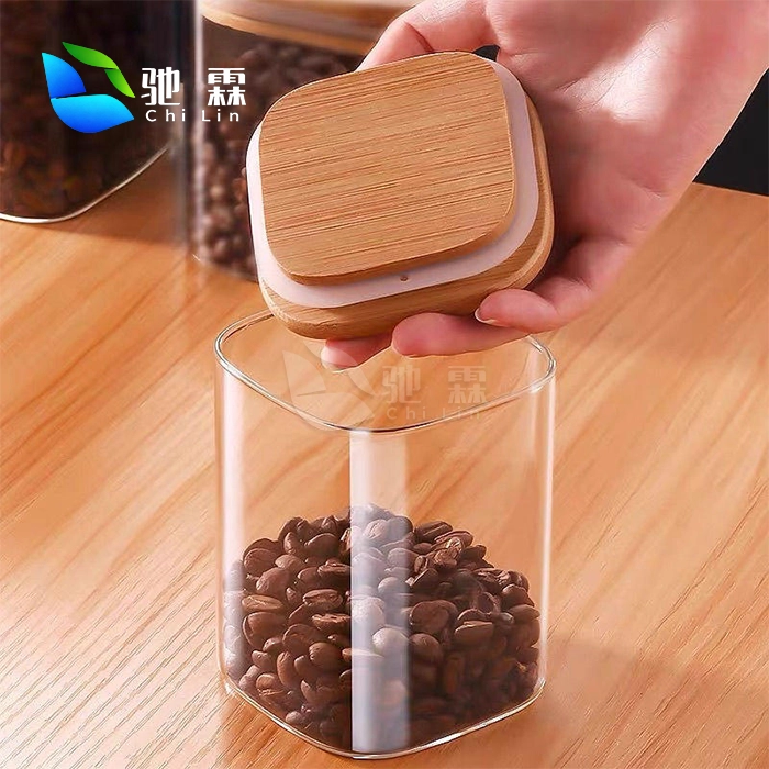 glass sugar container with lid